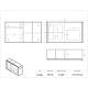 Poltex SHLDN95CAB Wall-Mounted N95/Face Mask with Shield Dispenser - Diagram Data Sheet