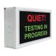 Phillips Safety Quiet Testing In Progress LED Indicator Sign, Right Angle