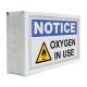 Phillips Safety Notice Oxygen In Use LED Indicator Sign, Right Angle