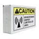 Phillips Safety Caution Radio Frequency/Microwave Energy Controlled Area LED Warning Sign, Right Angle
