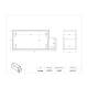 Poltex SIMPSHF Simple Shelf with Pen Holder - Dimensions