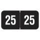 Arden Label SJYM-25-T4 Smead ETYJ Compatible SJYM Series 2025 Year Labels - Size 3/4" H x 1 1/2" W