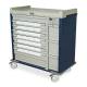 Harloff SL28BIN5-EKC Standard Line 28 - 5" Med-Bin Medication Cart with CompX Electronic Lock