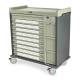 Harloff SL36BIN5-EKC Harloff Standard Line 36 - 5" Med-Bin Medication Cart with CompX Electronic Lock
