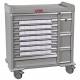 Harloff Standard Line 42 - 3.5" Med-Bin Medication Cart with Key Locks