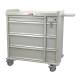 Harloff SL600PC-EKC Standard Line 600 Punch Card Medication Cart with CompX Electronic Lock, Single Wide Narcotics Drawer