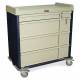 Harloff SL600PC Standard Line 600 Punch Card Medication Cart with Key Locks, 1 Single Wide Narcotics Drawer