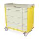 Harloff SL600PC Standard Line 600 Punch Card Medication Cart with Key Locks, 1 Single Wide Narcotics Drawer (Shown in Yellow and Sand Colors)