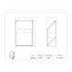 Poltex SLANTMSK-W ADA-Compliant Slim Mask Dispenser - Dimensions