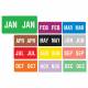 Smead ETS Match SMMK Series Month Code Sheet Labels - 1/2"H x 1"W