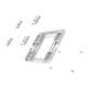 Compulocks High Bond Adhesive Pad Universal VESA Plate, White - Adhesive Assembly