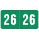 Arden Label SMYM-26-S4 Smead Compatible SMYM Series 2026 Year Labels - Size 1/2" H x 1" W
