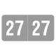 Arden Label SMYM-27-S4 Smead Compatible SMYM Series 2027 Year Labels - Size 1/2" H x 1" W