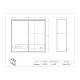Poltex SPBLKPPE15 Bulk PPE Dispenser, Split, 15" W x 15" H - Dimensions