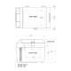 Accucold SPFZ25 Side-Handled Portable Freezer, Blue, 0.88 Cubic Feet - Front and Top View Dimensions