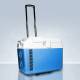 Accucold SPFZ25M Side-Handled Portable Freezer with Travel Trolley, Blue, 0.88 Cubic Feet - with Travel Trolley Installed