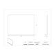Poltex SPLASH-18X23-T Splash Guard, VHB Tape Mount, 23.25" W x 18" H - Dimensions