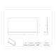 Poltex SPLASH-8X16-T Splash Guard, VHB Tape Mount, 16" W x 8" H - Dimensions
