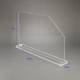 Poltex SPLSHACL Splash Guard, Free-Standing, 29.60" W x 17" H - Dimensions