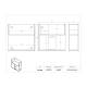 Poltex SPRYPAPRWIP Spray Bottle/Wipe Canister/Paper Towel Combo Unit - Dimensions