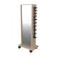 Pivotal Health Solutions SR-001-50LM Stor-Edge™ Multi-Purpose Cart with Dual Slatwall Panels, Maple Laminate - Back View