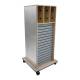 Pivotal Health Solutions SR-005-50LM Stor-Edge™ Multi-Purpose Cart with Drop-Down Desk, Maple Laminate - Back View