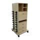 Pivotal Health Solutions SR-005-50LM Stor-Edge™ Multi-Purpose Cart with Drop-Down Desk - Maple Laminate