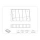 Poltex SRPIPUNDR5-M Under-BSC Mount Serological Pipette Holder, 5 Pocket - Dimensions