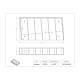 Poltex SRPIPUNDR6-M Under-BSC Mount Serological Pipette Holder, 6 Pocket - Dimensions