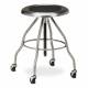 Clinton Model SS-2162 Stainless Steel Stool With Casters & 15" Diameter Stainless Steel Seat