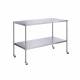 Stainless Steel Instrument Table with Shelf, 24" W x 48" L Model SS8008