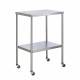 Stainless Steel Instrument Table with Shelf, 16" W x 20" L Model SS8018