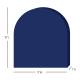 Columbus Healthcare SSP-109HC-DM MRI Head Coil Pad with 4 Way Stretch Medium Blue Cover, Medium, 9" W x 10" L x 1" H - Dimensions