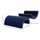 Columbus Healthcare SSW-1185-DM Curved Foam Positioner with 4 Way Stretch Medium Blue Cover, 8.5" W x 11" L x 4" H (Set of 2) - Dimensions