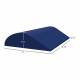 Columbus Healthcare SSW-22168KC-DM Curved Knee Wedge with 4 Way Stretch Medium Blue Cover, Small 16" W x 22" L x 8" H - Dimensions
