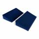 Columbus Healthcare SSW2-1052-DM Set of 2 Triangular Wedge with 4 Way Stretch Medium Blue Cover, 5" W x 10" L x 2" H - Top View