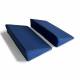 Columbus Healthcare SSW2-1052-DM Set of 2 Triangular Wedge with 4 Way Stretch Medium Blue Cover - 5" W x 10" L x 2" H