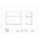Poltex STASTAKSHF Stable Stack Pipette Tip Box Shelf - Dimensions