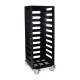 Harloff STC-SH10L Scope Transport Cart with 10 Scope Tray Capacity, Hammer Black, Right Angle View