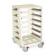 Harloff STC-SH6L Scope Transport Cart with 6 Scope Tray Capacity, Beige Finish, Right Angle View