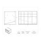 Poltex STCKDISPCT Stockinette Dispenser, Countertop, Without Scissor Bracket - Dimensions