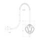 Burton Medical Super Bright Spot® LED Exam Light - Drawing