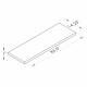 Columbus Healthcare T-1SO1483 Replacement Scan-Support Table Pad for Siemens ECAM Table - 14.25" W x 83.5" L x 1" H Specifications