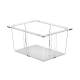 Pegasus T203040-PC Solid Tray - Polycarbonate, Clear, 12" L x 16" W x 8" H