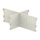Pegasus T20D-1/4 ABS 1/4 Divider Set for 8" Trays