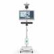 Capsa T2500-T Tryten S5 Medical Monitor Cart.  Shown with Monitor, Camera, Speaker, Power Cable, and accessories that are NOT included.