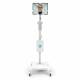 Capsa T2700 Tryten S1 Tablet & Medical Device Cart. Shown with Tablet, Speaker, Speaker Mount, Power Cable (NOT included.)