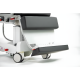 Champion Healthcare T4 Procedure Stretcher Chair with Audiology ENG Back, Folding Footrest - Extended (The Image Shown May Include Features, Accessories, or Fabrics that do not Come Standard on Base Model)