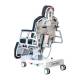 Champion Healthcare T5 Procedure Stretcher Chair with Seat Tilt and Auto Extending Footrest - Back View (The Image Shown May Include Features, Accessories, or Fabrics that do not Come Standard on Base Model)