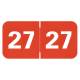Arden Label TAYM-27-T4 Tabbies 70200 Compatible TAYM Series 2027 Year Labels - Size 3/4" H x 1 1/2" W